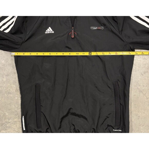 Adidas Climacool Black Full Zip Track Jacket 3 White Stripes Women's Small - Picture 3 of 8
